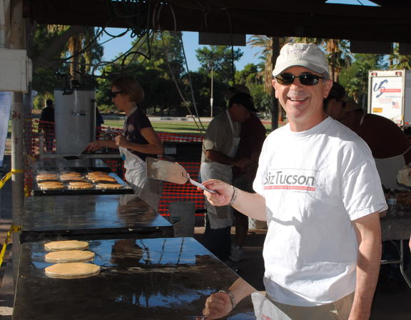 PCF 2011 Rick serving PICOR Charitable Foundation Pancake Breakfast 2011
