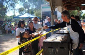 PCF 2011 Russ serving PICOR Charitable Foundation 2011 pancake breakfast